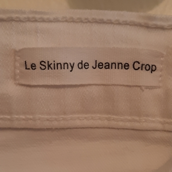 Frame Denim Le Skinny de Jeanne Crop White Skinny Jeans - Picture 6 of 14